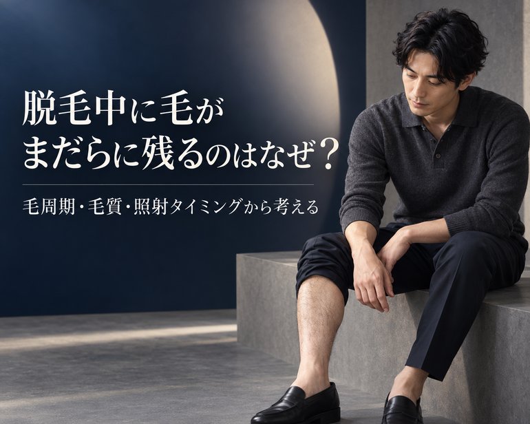 脱毛中のまだら毛、その理由